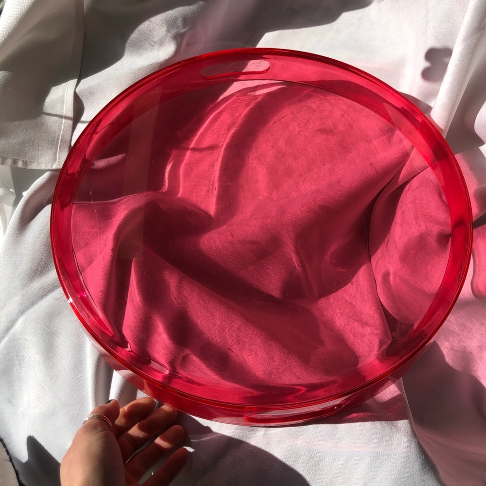 Pink serving tray - Picture 2 of 5
